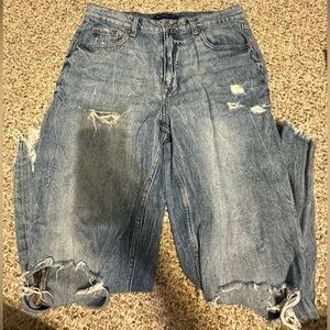 Aeropostale mom jeans. Baggy and super cute and distressed!